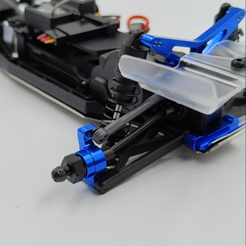 Ensemble de supports de suspension en aluminium (avant et arrière) pour buggy Losi 1/24 Micro-B 2WD - Breizh Modélisme.