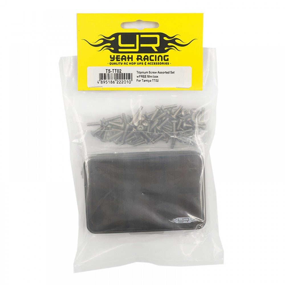 Ensemble de vis en titane assorties avec mini-boîte pour Tamiya TT02