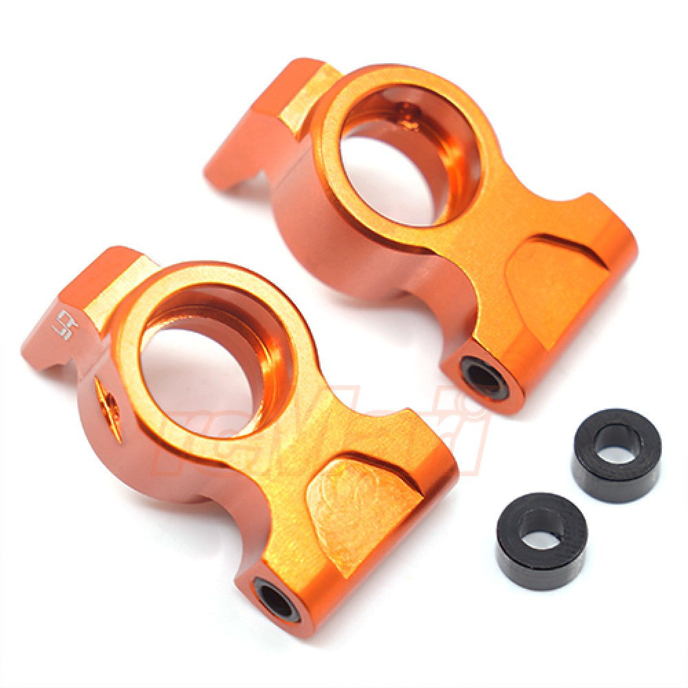 Moyeu arrière/bras d'articulation orange en aluminium pour HPI RS4 Sport 3