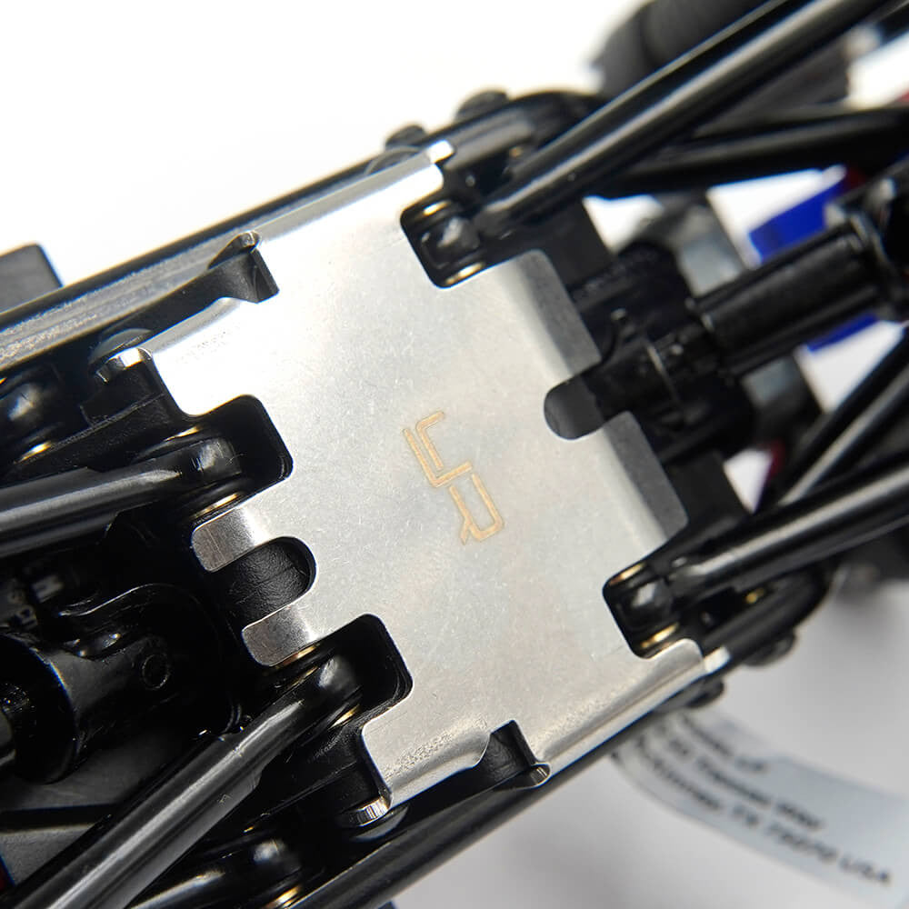 Plaques de protection métal Traxxas TRX-4M 1/18 Yeah racing - Breizh Modélisme.