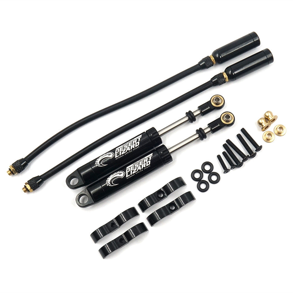 Yeah Racing 2 Amortisseurs noir 100mm Desert Lizard pour Crawler 1/10