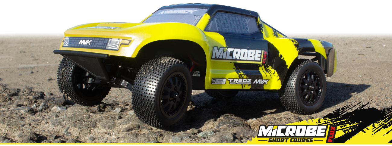 Short course 1/24 Brushless SC flux Maverick Microbe RC jaune – MV151509