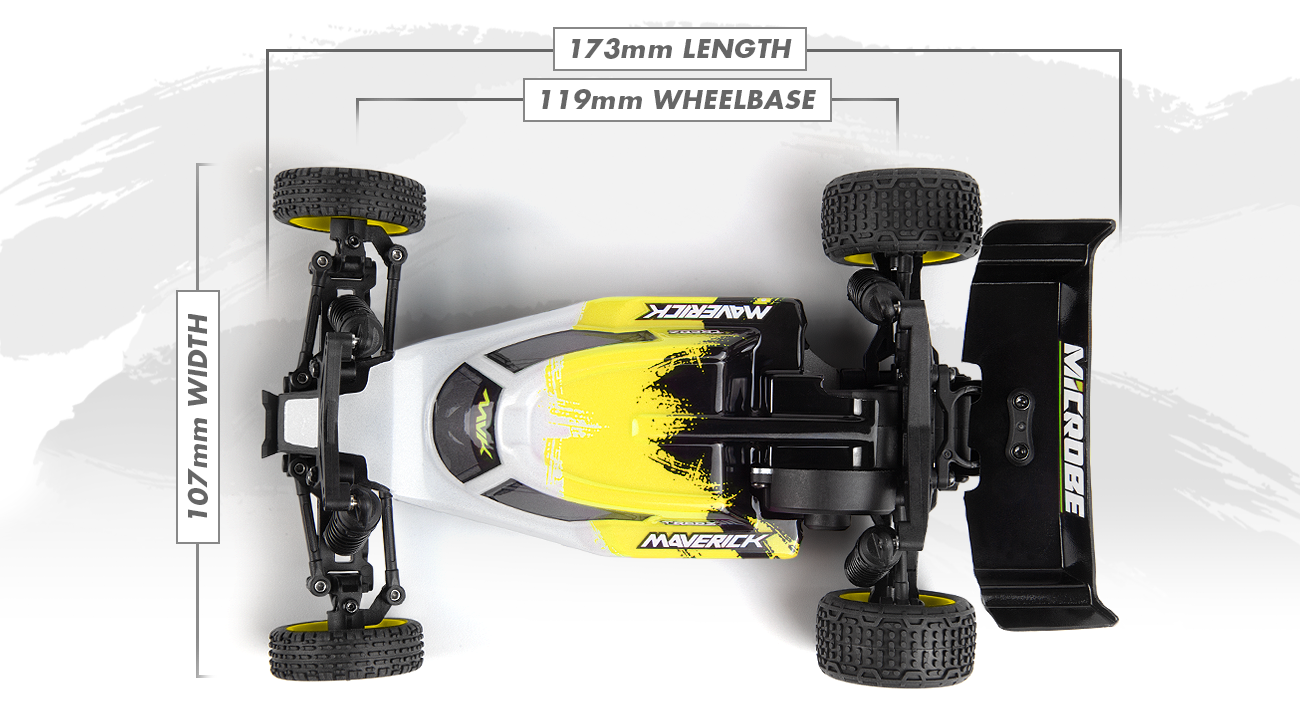 Buggy 1/24 Maverick Microbe – Voiture RC Tout-Terrain MV150850