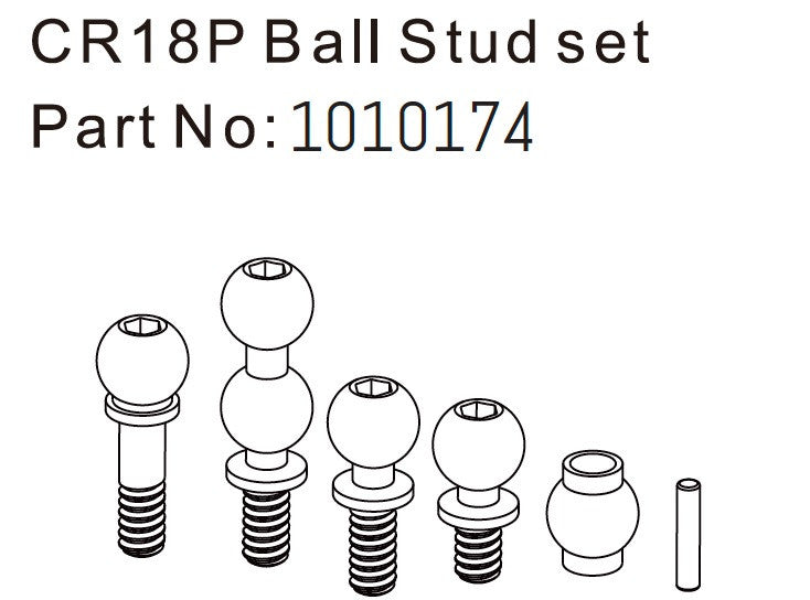 Ball Stud Set - EVO 1:18 - Breizh Modélisme.