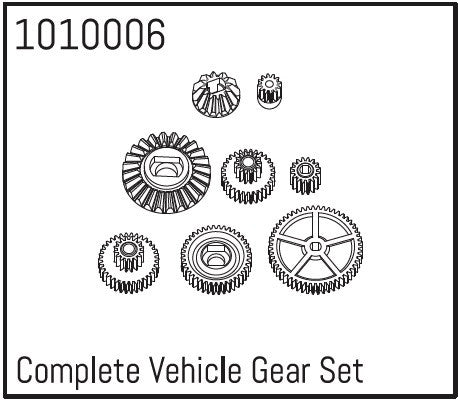 Complete Vehicle Gear Set - Breizh Modélisme.