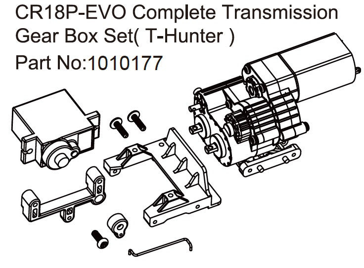 Gear Box T-Hunter - EVO 1:18 - Breizh Modélisme.