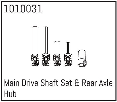 Main Drive Shaft Set et Rear Axle Hub - Breizh Modélisme.