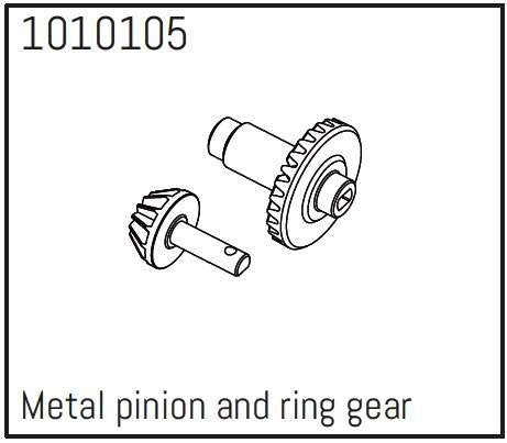Metal Pinion et Ring Gear - PRO Crawler 1:18 - Breizh Modélisme.