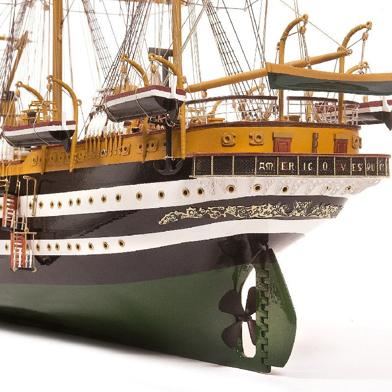 Occre 15006 Maquette Bateau Bois Amerigo Vespucci 1:100 avec voiles - Breizh Modélisme.