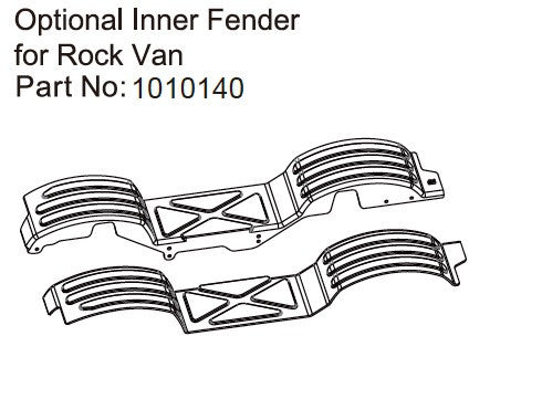 Optional Inner Fender Rock Van - Breizh Modélisme.