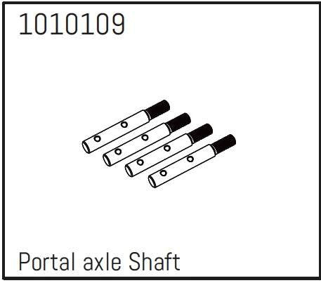 Portal Axle Shafts - PRO Crawler 1:18 (4) - Breizh Modélisme.