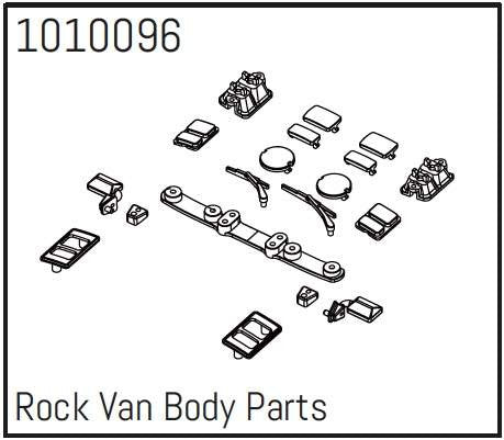 Rock Van Body Parts - PRO Crawler 1:18 - Breizh Modélisme.