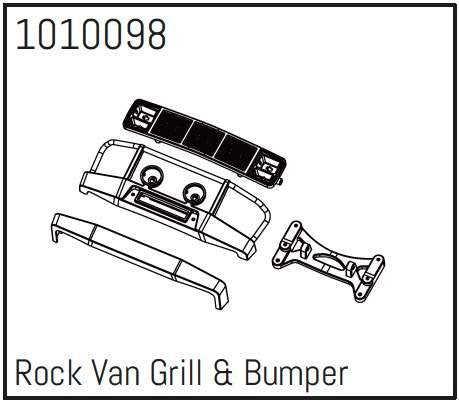 Rock Van Grill et Bumper - PRO Crawler 1:18 - Breizh Modélisme.