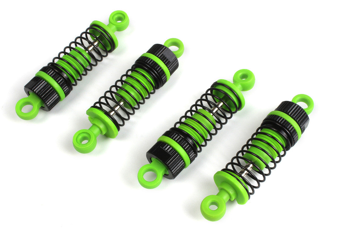 Set d'amortisseurs x4 vert Maverick Atom MV150521 - Breizh Modélisme.