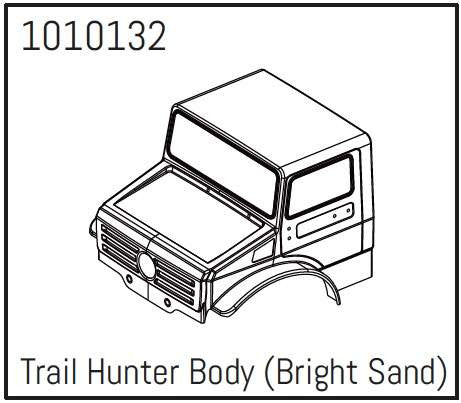 T-Hunter PC Body (bright sand) - PRO Crawler 1:18 - Breizh Modélisme.